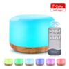 Aroma Diffuser ( luchtbevochtiger) met ingebouwd LED-licht in 7 kleuren