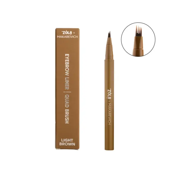 Zola x Makarevich | Eyebrow Liner Quad - Light Brown