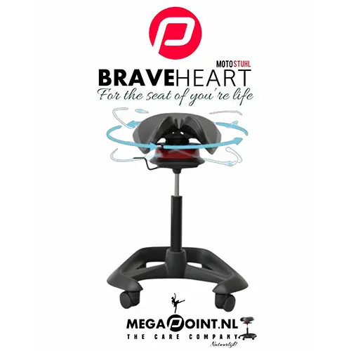 PClinic Ergonomische Tabouret "BraveHeart"