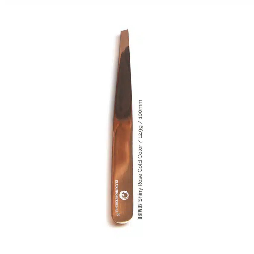 DLUX | Brow Line Tweezer | Shiny Rose Gold