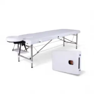 DRAAGBARE MASSAGETAFEL QUINZY TRI FOLD KLEUR WIT